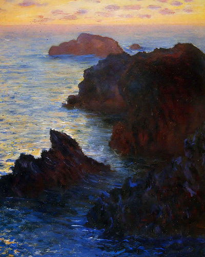 Rocky Point at Port-Goulphar art print by Claude Monet (1886)