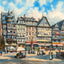Romerberg Frankfurt Art Print (7 Sizes) - Premium Quality