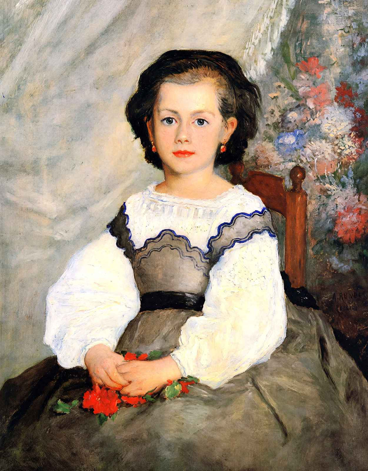 Romaine Lascaux Art Print 1864 Painting by Pierre-Auguste Renoir (6 Sizes)