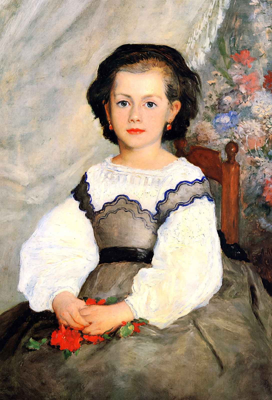Romaine Lascaux Art Print 1864 Painting by Pierre-Auguste Renoir (6 Sizes)