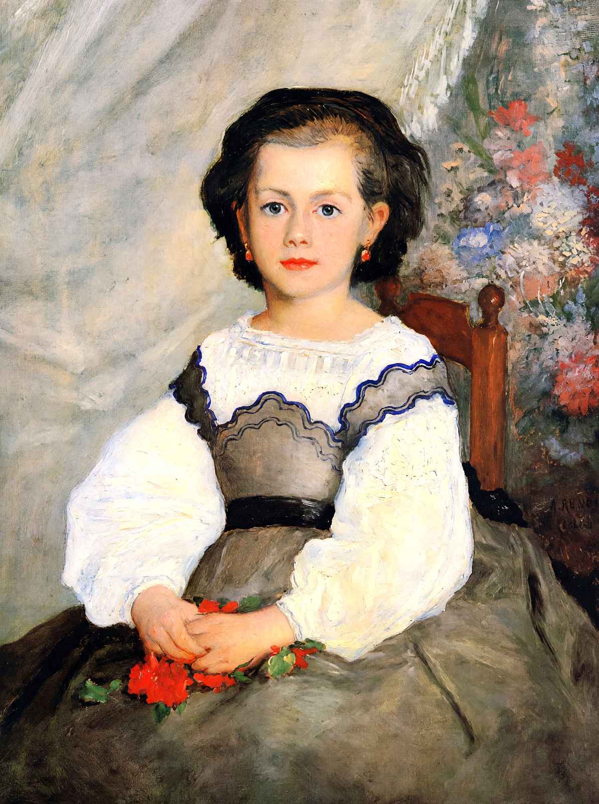 Romaine Lascaux Art Print 1864 Painting by Pierre-Auguste Renoir (6 Sizes)