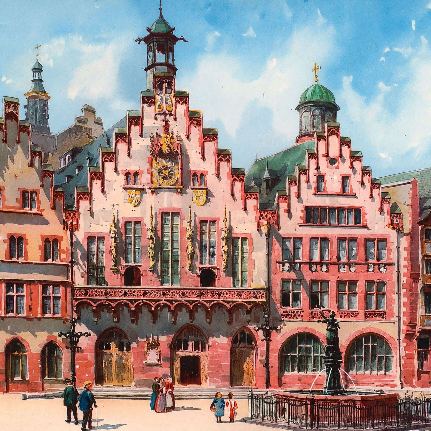 Romer Frankfurt Vintage Print (7 Sizes) - Acid Free