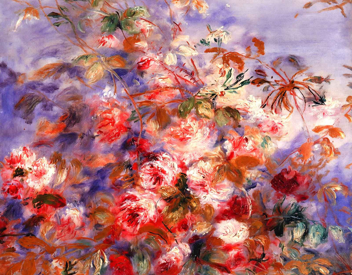 Roses by the Window 1879 by Pierre-Auguste Renoir Fine Art Print (6 Sizes)