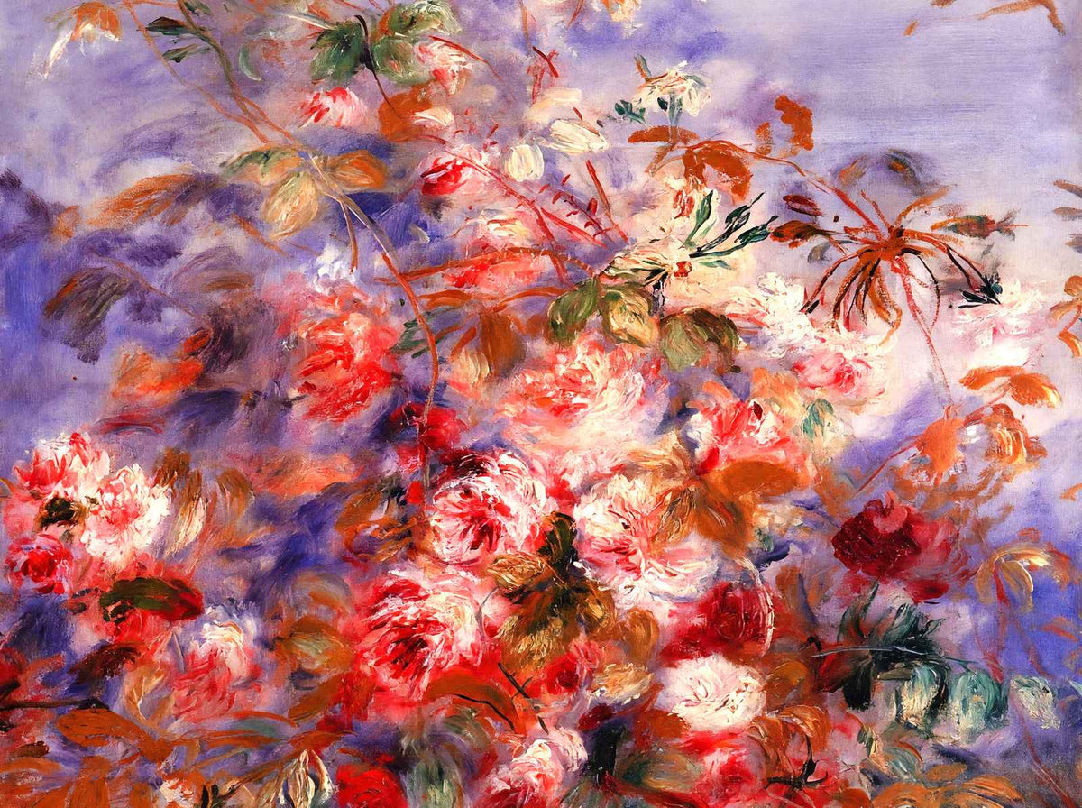 Roses by the Window 1879 by Pierre-Auguste Renoir Fine Art Print (6 Sizes)