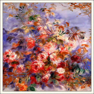 Roses by the Window Painting by Pierre-Auguste Renoir 8x10" Art Print - Restored