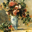 Roses and Jasmine in a Delft Vase Art Print 1881 by Renoir (6 Sizes)
