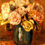 Roses in a Blue Vase 1906 Painting by Pierre-Auguste Renoir Art Print (6 Sizes)