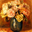 Roses in a Blue Vase 1906 Painting by Pierre-Auguste Renoir Art Print (6 Sizes)