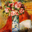 Roses in a Vase (1876) art print by Pierre-Auguste Renoir (1876)