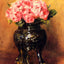 Roses in a China Vase Art Print 1876 Painting by Pierre-Auguste Renoir (6 Sizes)