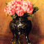 Roses in a China Vase art print by Pierre-Auguste Renoir (1876)