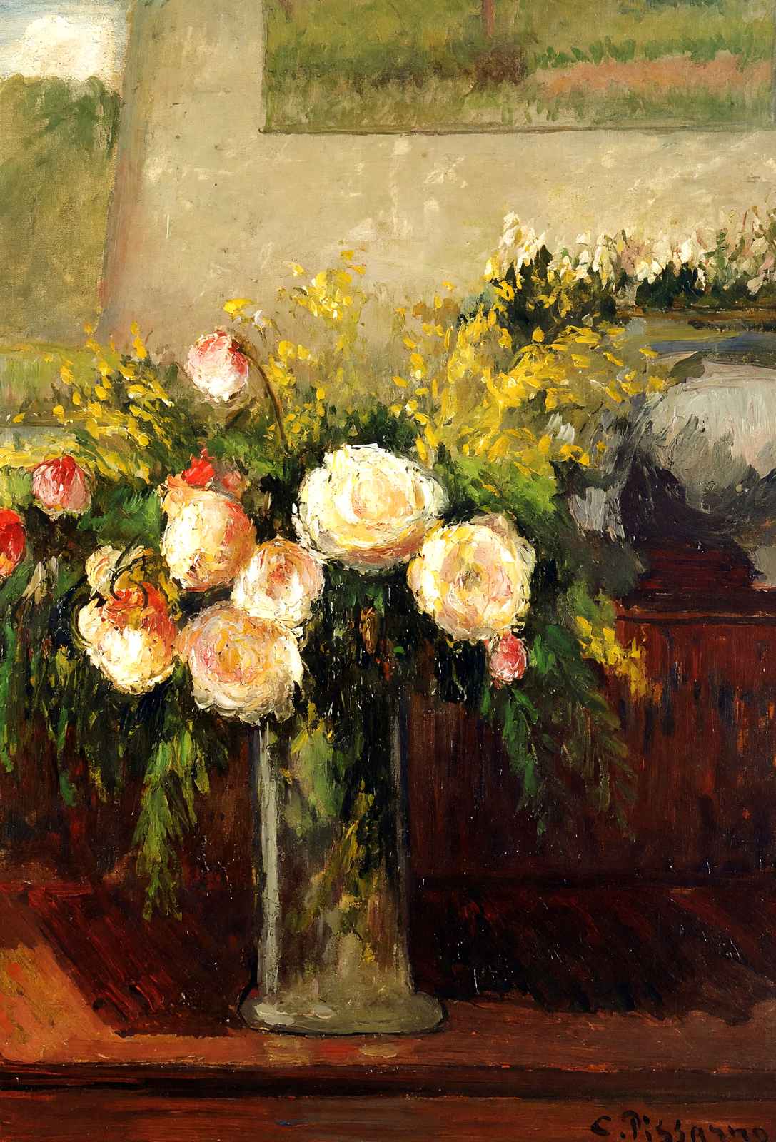 Roses of Nice Fine Art Print 1902 Painting by Camille Pissarro (6 Sizes)
