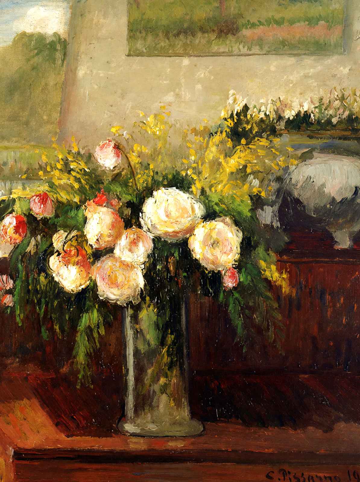 Roses of Nice Fine Art Print 1902 Painting by Camille Pissarro (6 Sizes)
