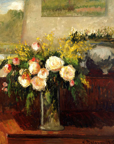 Roses of Nice painting print by Camille Pissarro (1902)