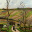 Route Du Fond in Hermitage, Pontoise 1877 by Pissarro Art Print (6 Sizes)