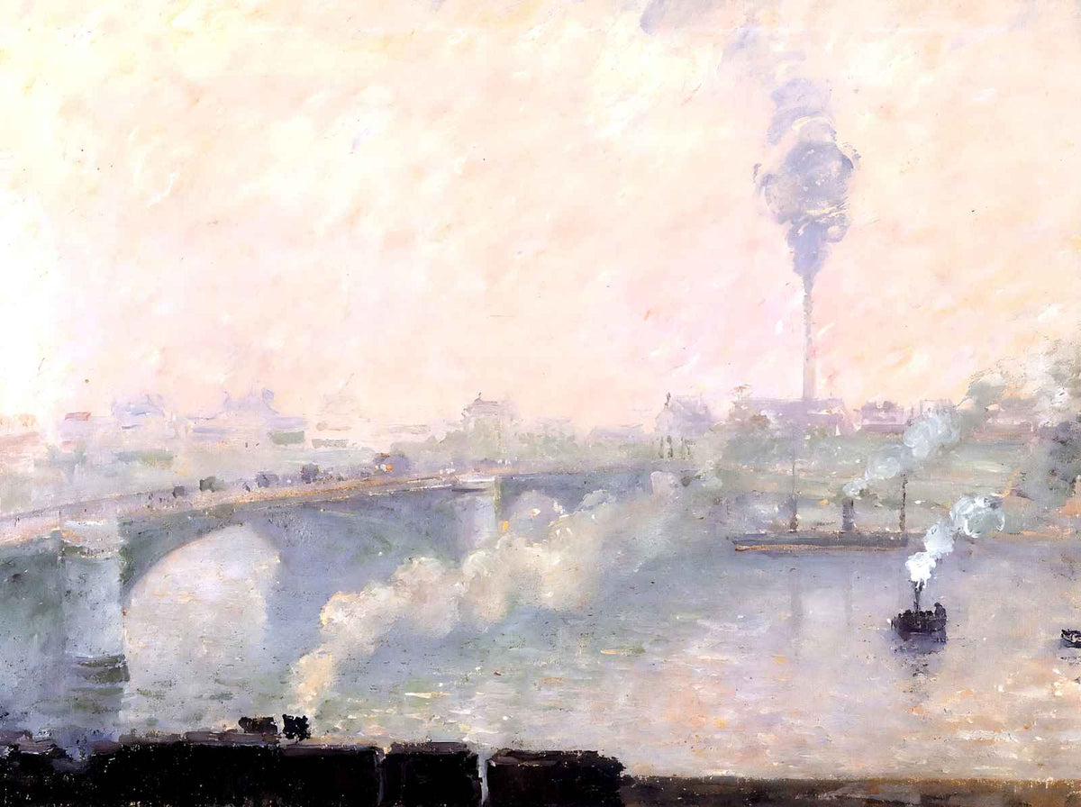 Rouen, Fog Effect Art Print 1898 Painting by Camille Pissarro (6 Sizes)
