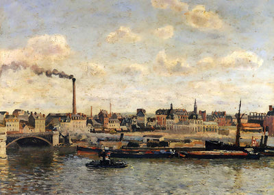 Rouen, Saint Sever, Afternoon 1898 by Camille Pissarro Art Print (6 Sizes)