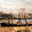 Rouen Port, Unloading Wood Fine Art Print 1898 by Camille Pissarro (6 Sizes)
