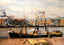 Rouen Port, Unloading Wood Fine Art Print 1898 by Camille Pissarro (6 Sizes)