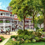 Royal Hotel Honolulu in 1909 Vintage Print (7 Sizes) - Premium Print