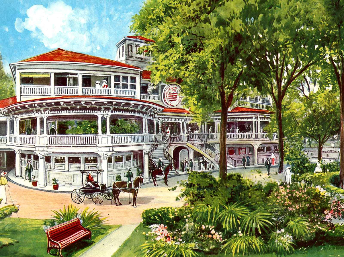 Royal Hotel Honolulu in 1909 Vintage Print (7 Sizes) - Premium Print