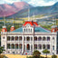 Royal Palace Honolulu in 1909 Vintage Print (7 Sizes) - High Quality