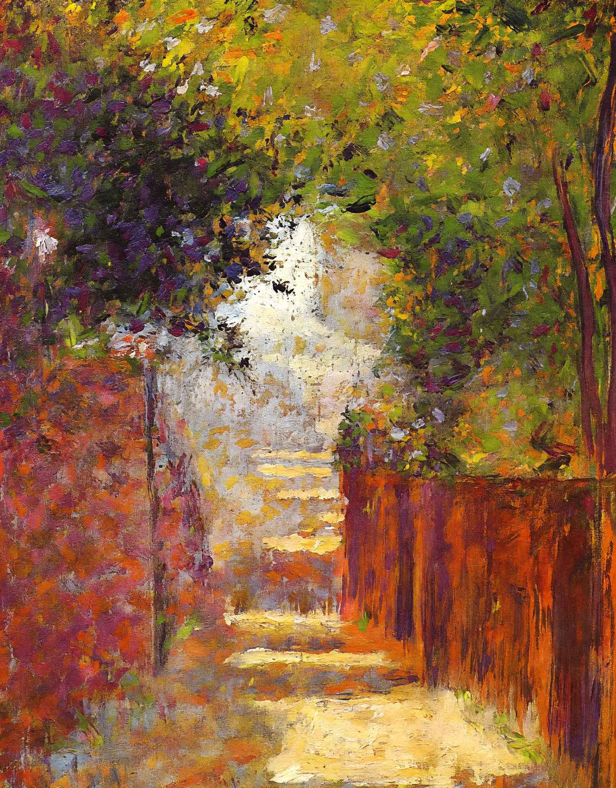 Rue St. Vincent in Spring Fine Art Print 1884 by Georges Seurat (6 Sizes)