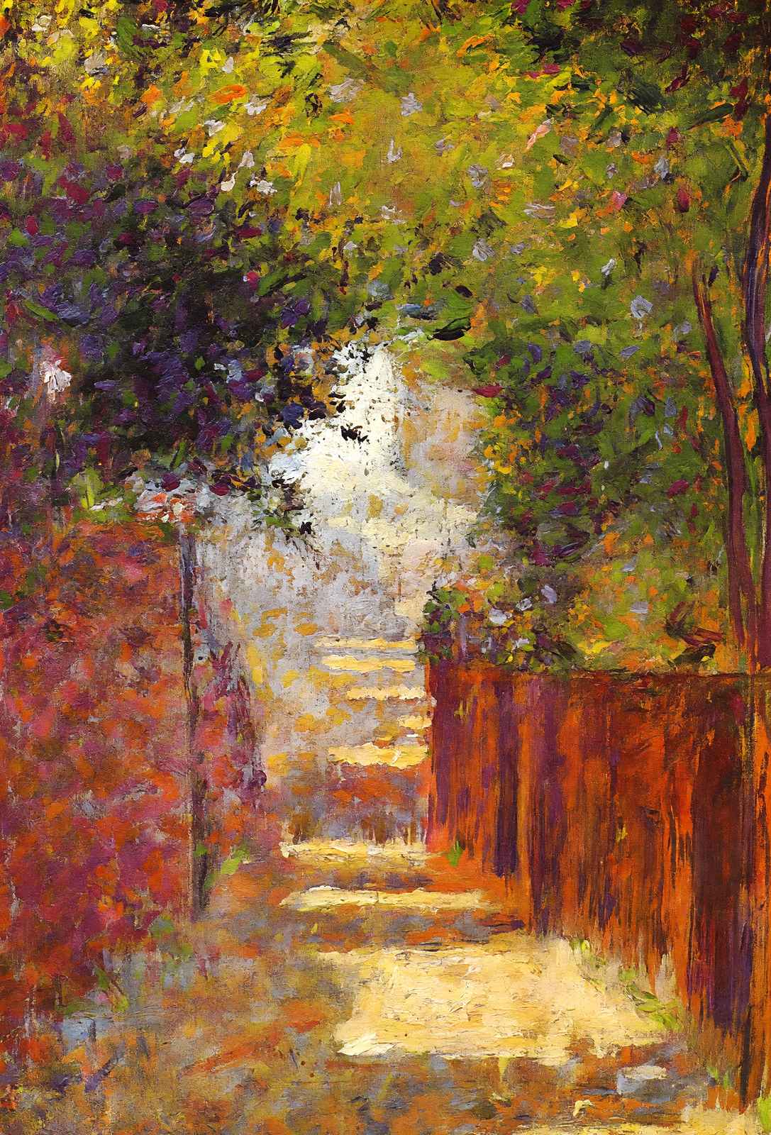 Rue St. Vincent in Spring Fine Art Print 1884 by Georges Seurat (6 Sizes)