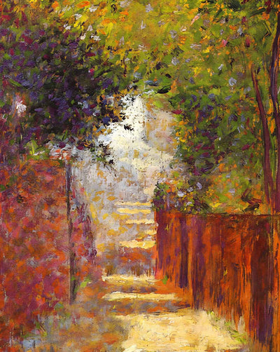 Rue St. Vincent in Spring art print by Georges Seurat (1884)