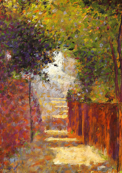 Rue St. Vincent in Spring Fine Art Print 1884 by Georges Seurat (6 Sizes)