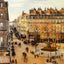 Rue Saint-Honore, Sun Effect, Afternoon 1898 by Pissarro Art Print (6 Sizes)