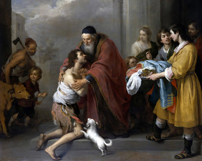 Return of the Prodigal Son by Bartolome Esteban Murillo 8x10" Art Print