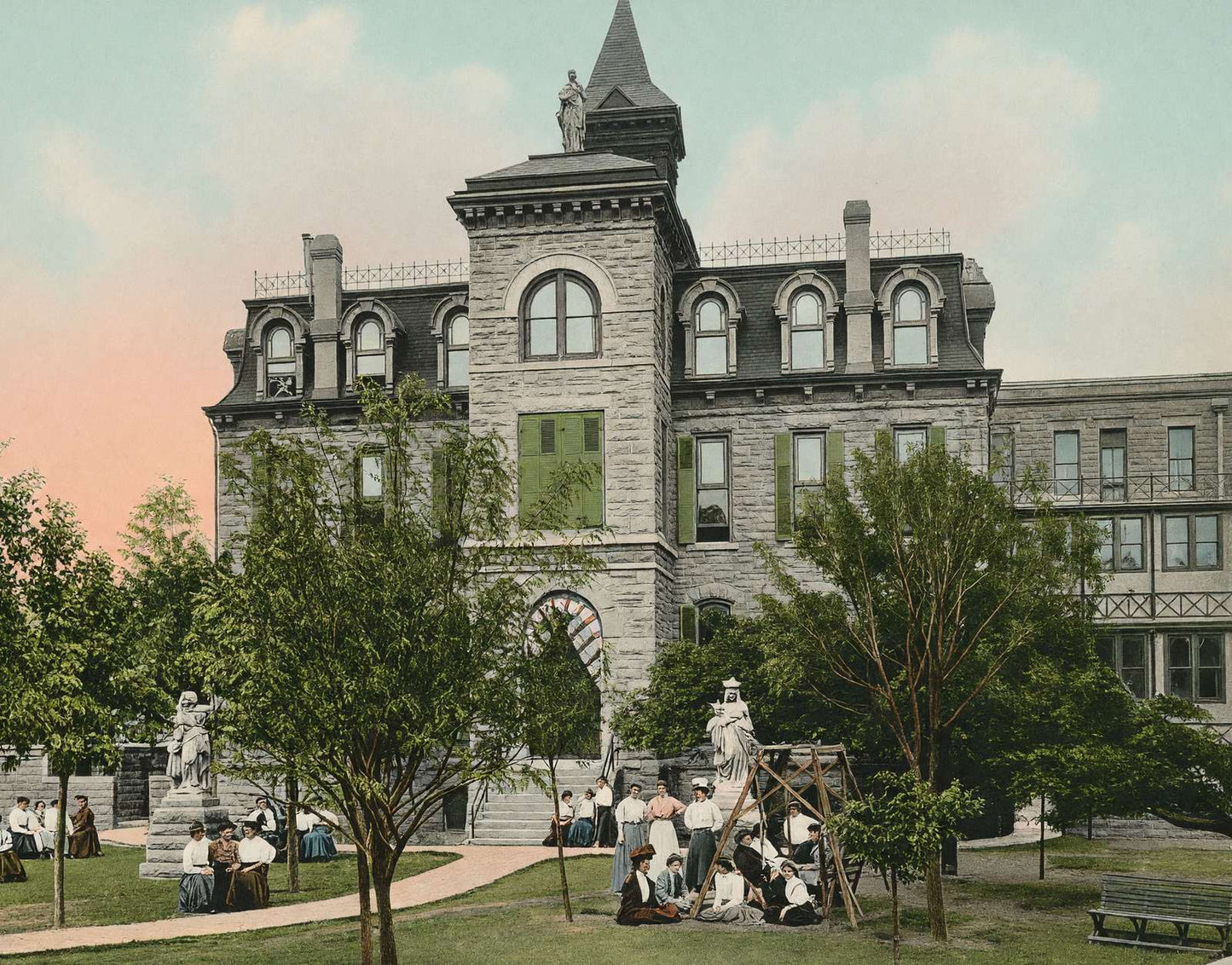Saint Ignatius Academy Fort Worth Vintage Print (7 Sizes) - Restored