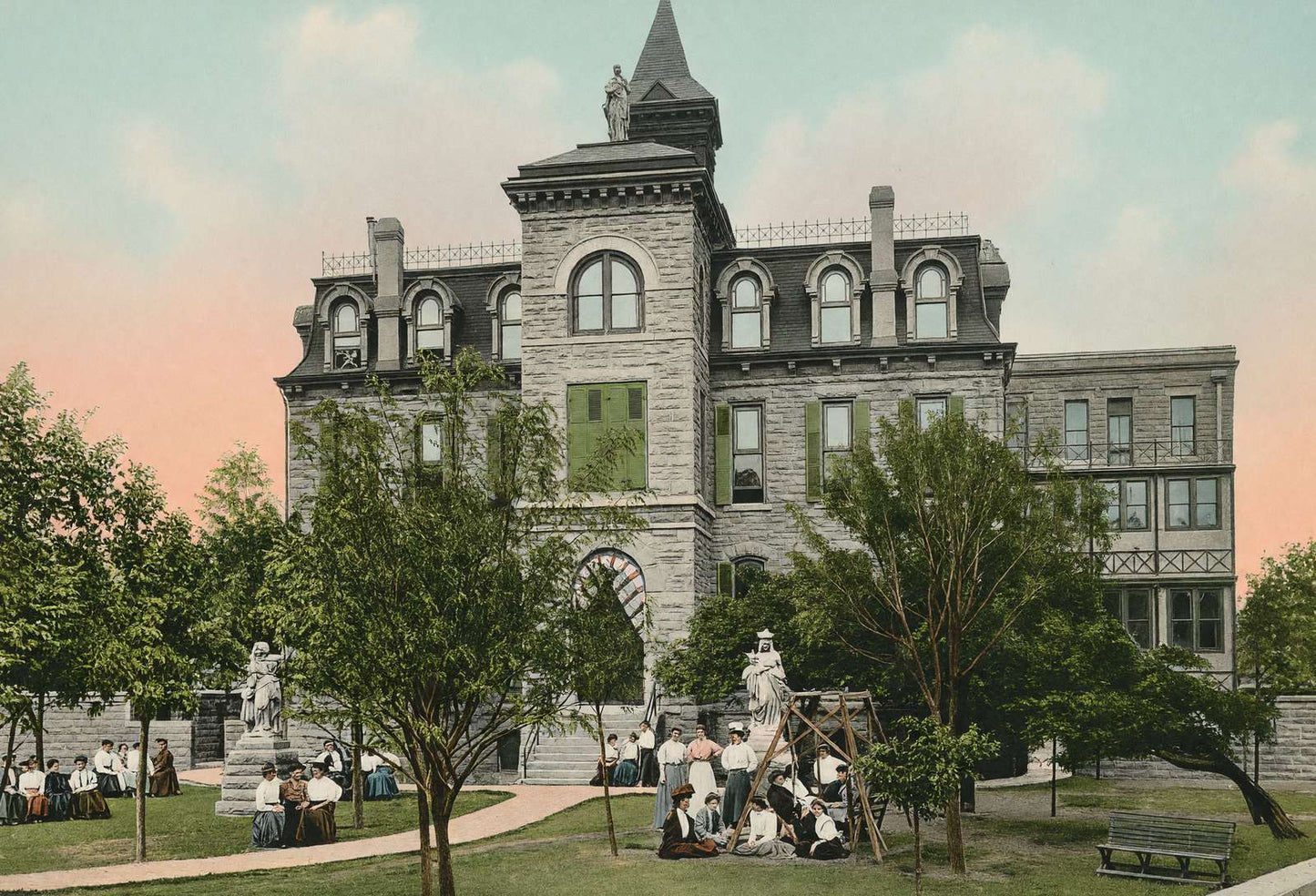 Saint Ignatius Academy Fort Worth Vintage Print (7 Sizes) - Restored