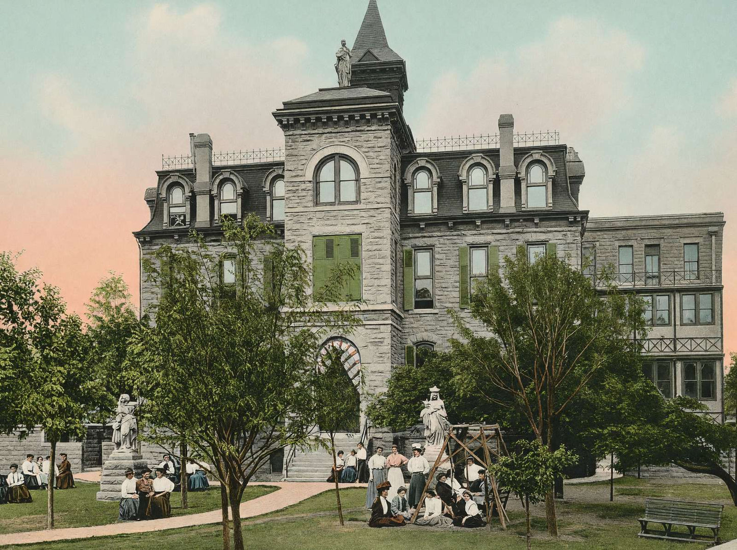 Saint Ignatius Academy Fort Worth Vintage Print (7 Sizes) - Restored