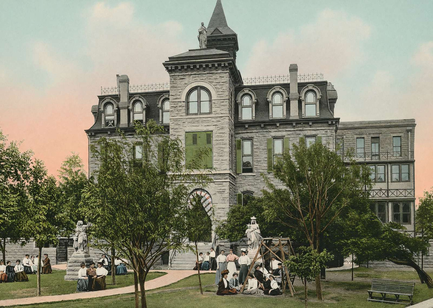 Saint Ignatius Academy Fort Worth Vintage Print (7 Sizes) - Restored