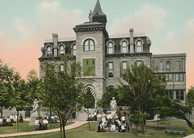 Saint Ignatius Academy Fort Worth Vintage Print (7 Sizes) - Restored