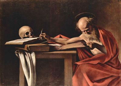 Saint Jerome Writing 1605 Painting by Caravaggio Art Print (6 Sizes)