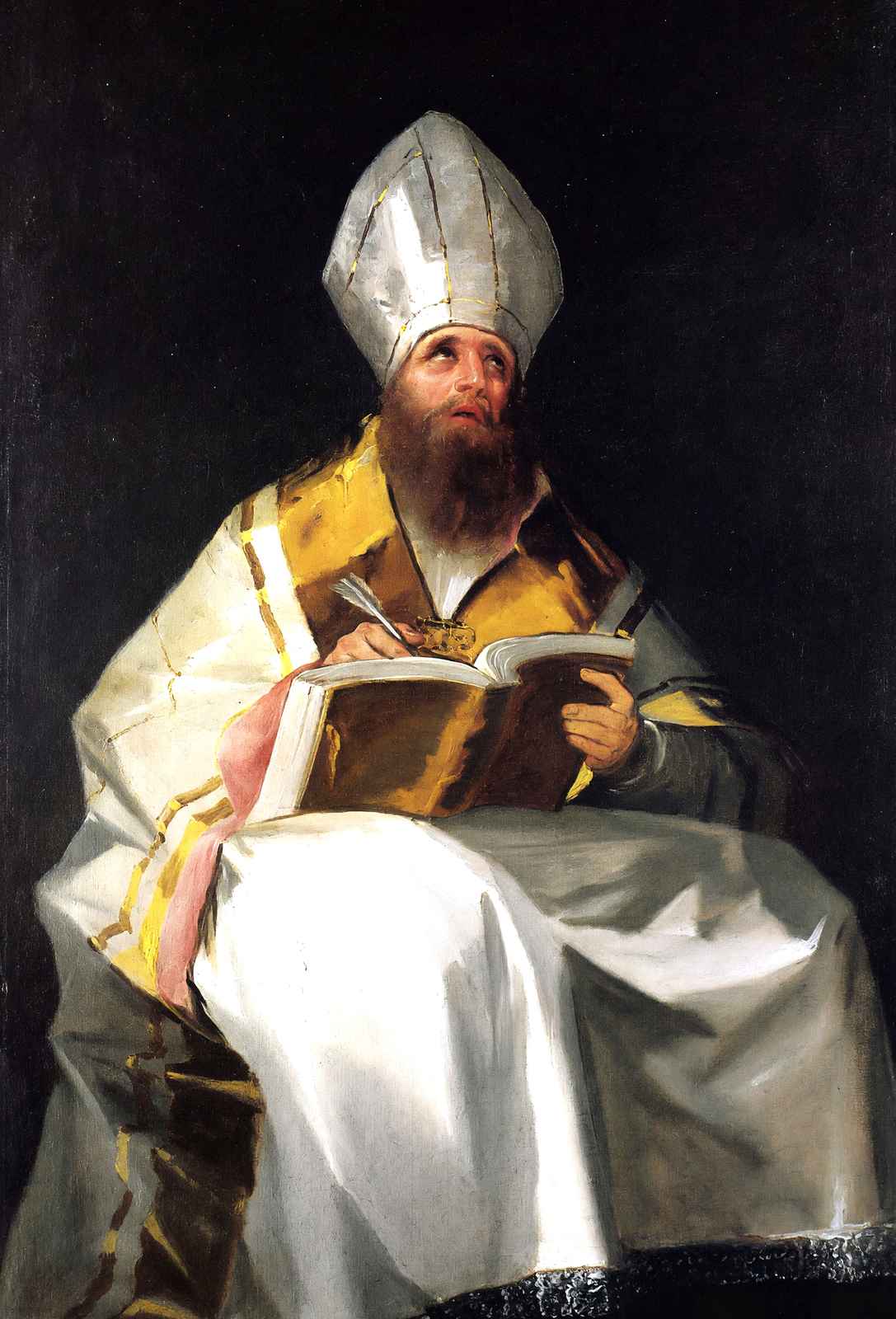 Saint Ambrose 1799 Painting by Francisco Goya Art Print (6 Sizes) - Enhanced