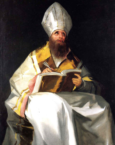 Saint Ambrose painting print by Francisco Goya (1799)