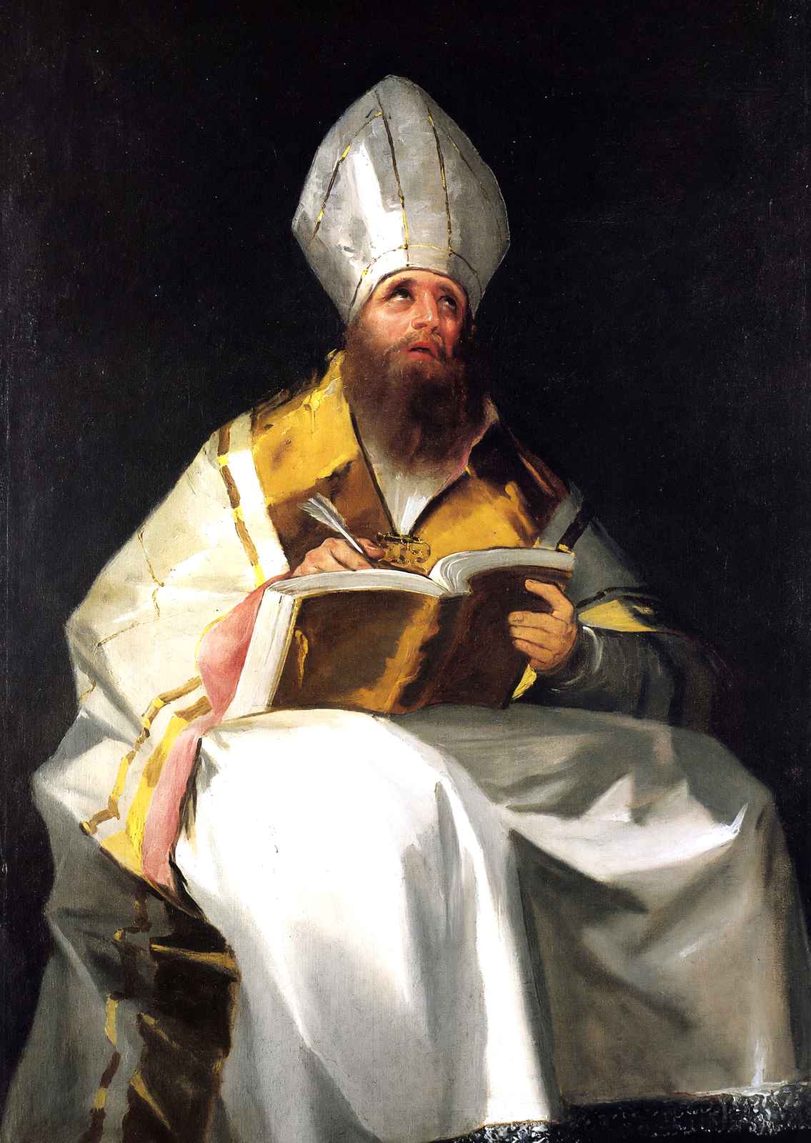 Saint Ambrose 1799 Painting by Francisco Goya Art Print (6 Sizes) - Enhanced