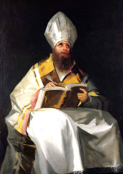 Saint Ambrose 1799 Painting by Francisco Goya Art Print (6 Sizes) - Enhanced