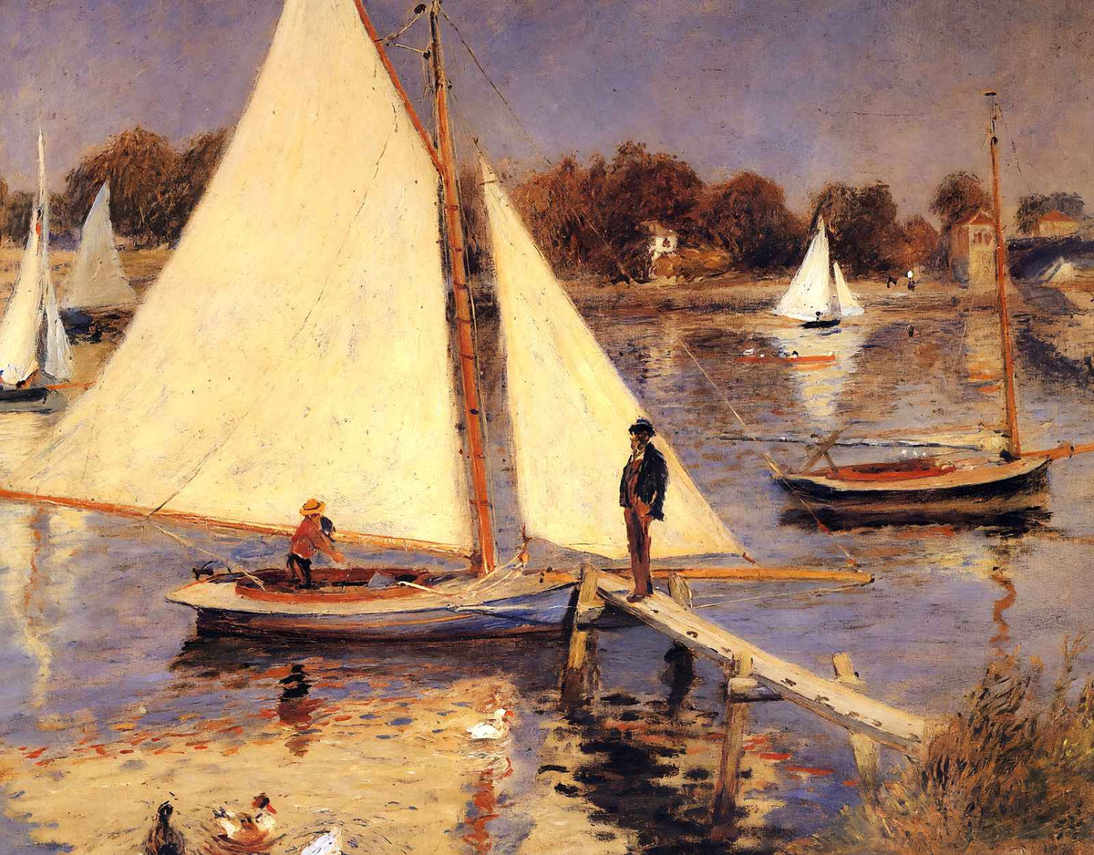 Sailboats at Argenteuil 1874 by Pierre-Auguste Renoir Fine Art Print (6 Sizes)