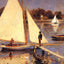 Sailboats at Argenteuil 1874 by Pierre-Auguste Renoir Fine Art Print (6 Sizes)