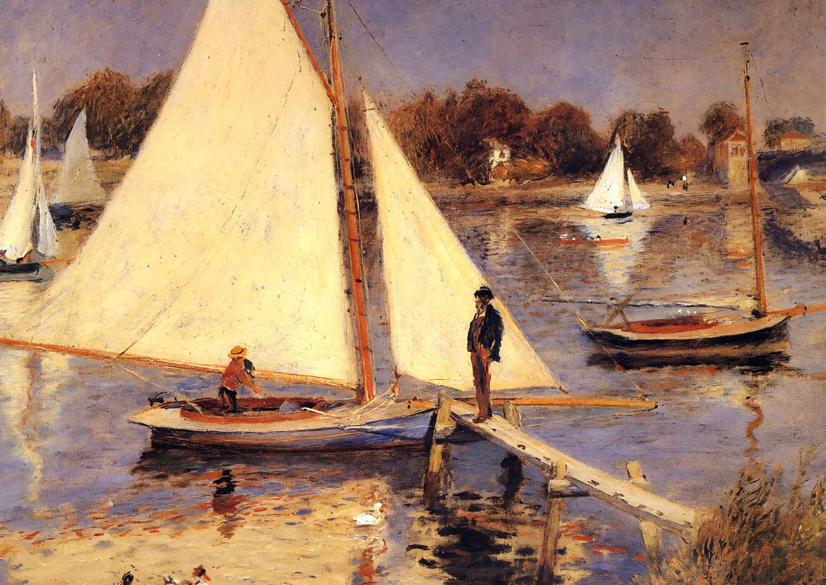 Sailboats at Argenteuil 1874 by Pierre-Auguste Renoir Fine Art Print (6 Sizes)