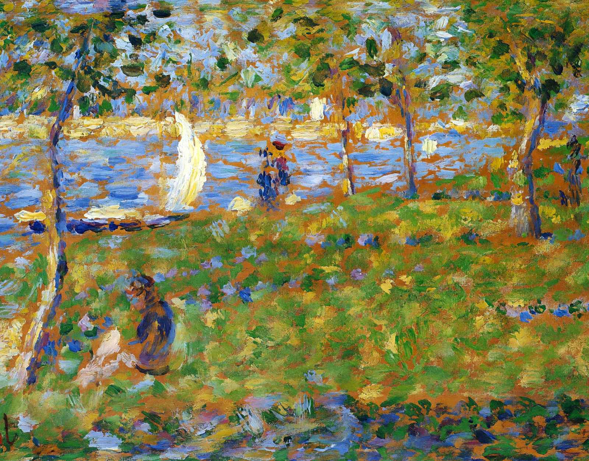 Sailboat Art Print 1884 Painting by Georges Seurat (6 Sizes) - Archival Paper