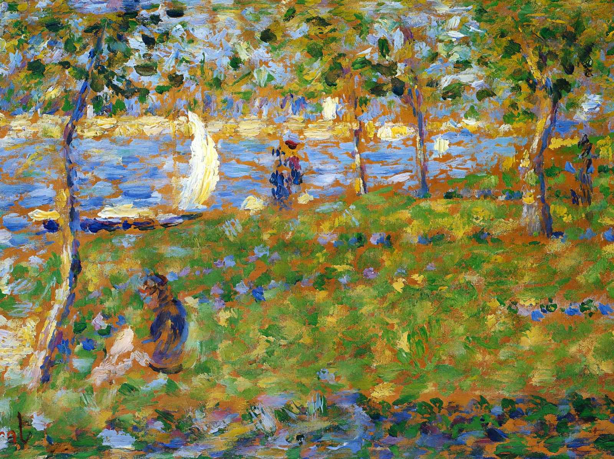 Sailboat Art Print 1884 Painting by Georges Seurat (6 Sizes) - Archival Paper