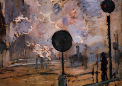 Saint-Lazare Station, Exterior (1877) by Claude Monet Fine Art Print (6 Sizes)