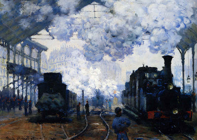 Saint-Lazare Station, Exterior (1876) Art Print by Claude Monet (6 Sizes)