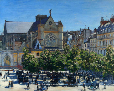 Saint Germain l'Auxerrois fine art print by Claude Monet (1867)